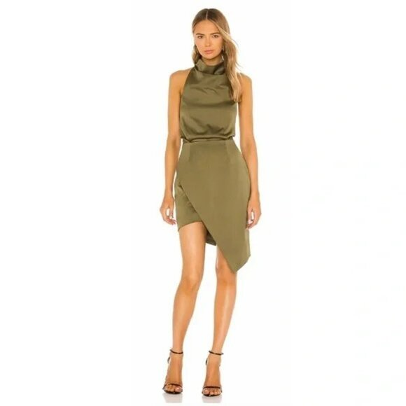 Elliatt x Revolve Camo Dress in Khaki - Picture 2 of 16